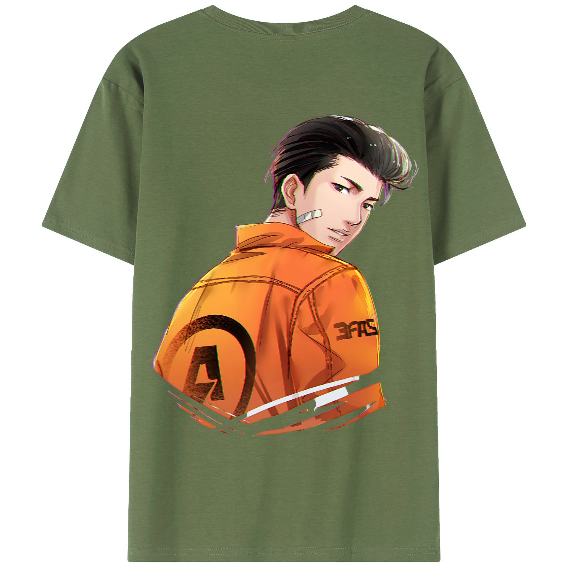 （画像用） SLAM DUNK／スラムダンク 綿100％ メンズ半袖Tシャツ（バックプリント） 通気性